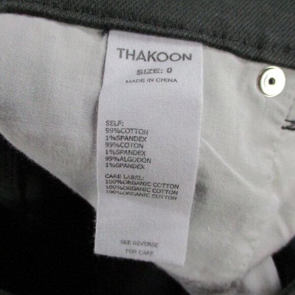 Thakoon Jeans Womens 0 Slate Gray Classic Cropped Casual Daily Everyday NWT - Picture 12 of 13